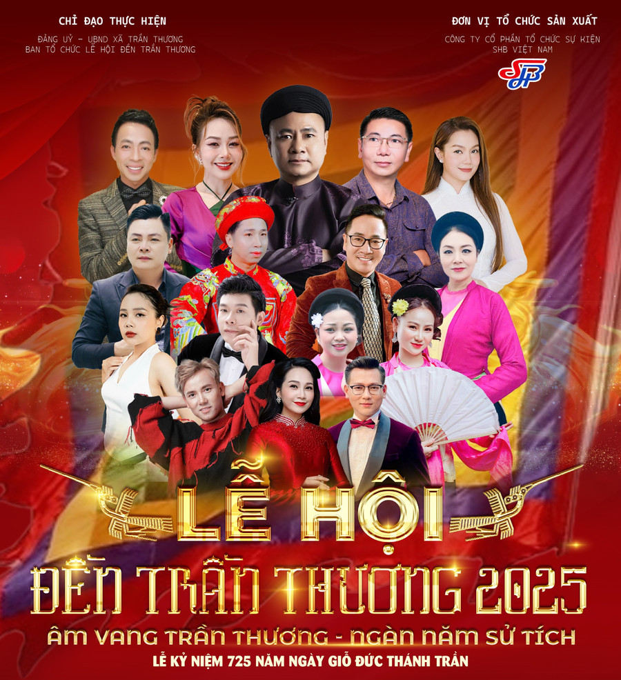 Chương trình nghệ thuật “Âm vang Trần Thương - Ngàn năm sử tích” khai hội Lễ hội đền Trần Thương 2025. Ảnh: BTC am-vang-tran-thuong-ngan-nam-su-tich-1.jpg