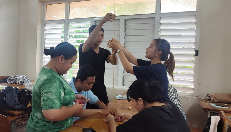 Một hoạt động trải nghiệm khởi nghiệp đổi mới sáng tạo dành cho học sinh, sinh viên. Ảnh: IEC