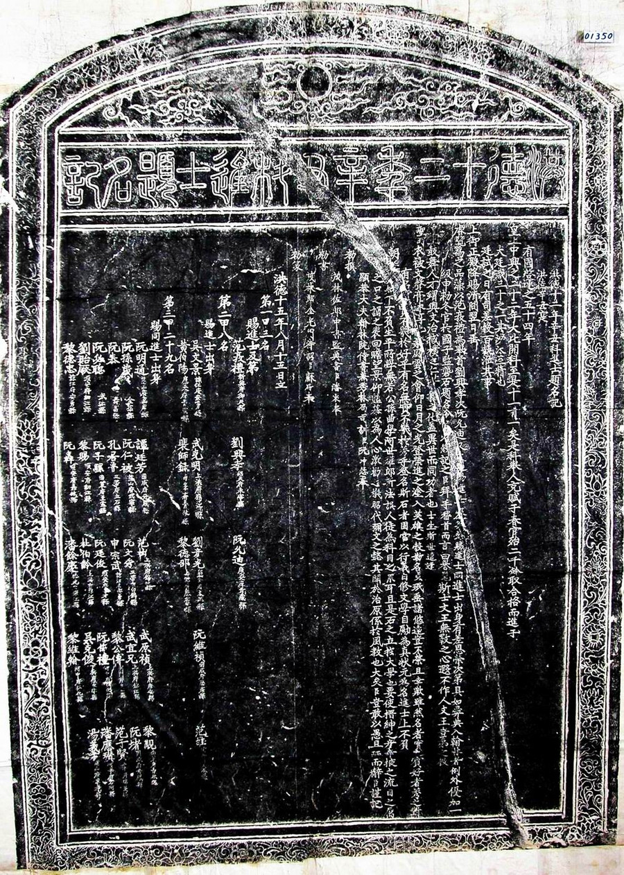 Bản rập văn bia đề danh khoa thi năm Tân Sửu (1481) – khoa Lưu Ngạn Quang đỗ Hoàng giáp. chuyen-hai-vi-hoang-giap-tung-phai-di-lam-thue-tru-no-2.jpg