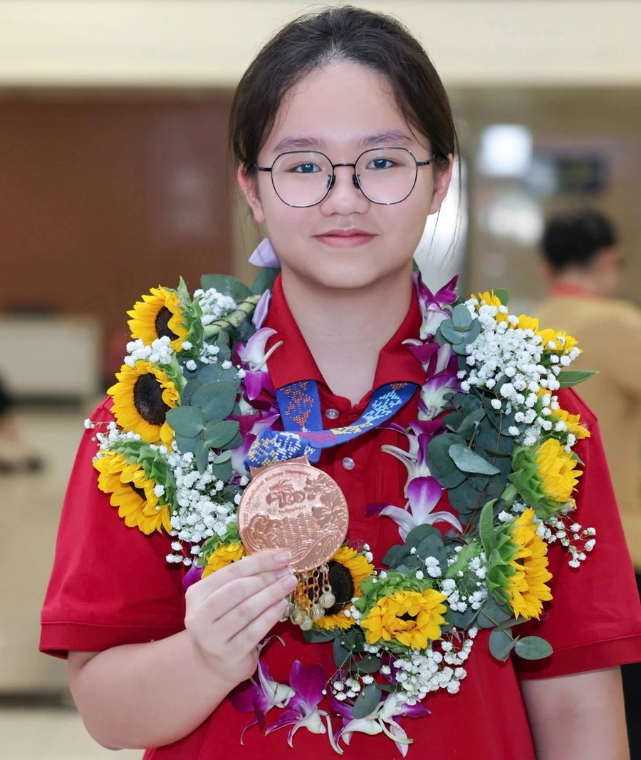 Lê Hoàng Kiều Anh. Ảnh: NTCC olympic-quoc-te-2025-1.jpg