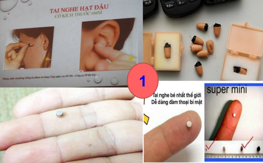 Tai nghe hạt đậu dùng để gian lận thi cử từng được Công an TP Hà Nội cảnh báo. Ảnh: PA03 Công an TP Hà Nội chan-gian-lan-thi-cu-bang-thiet-bi-cong-nghe-cao.png