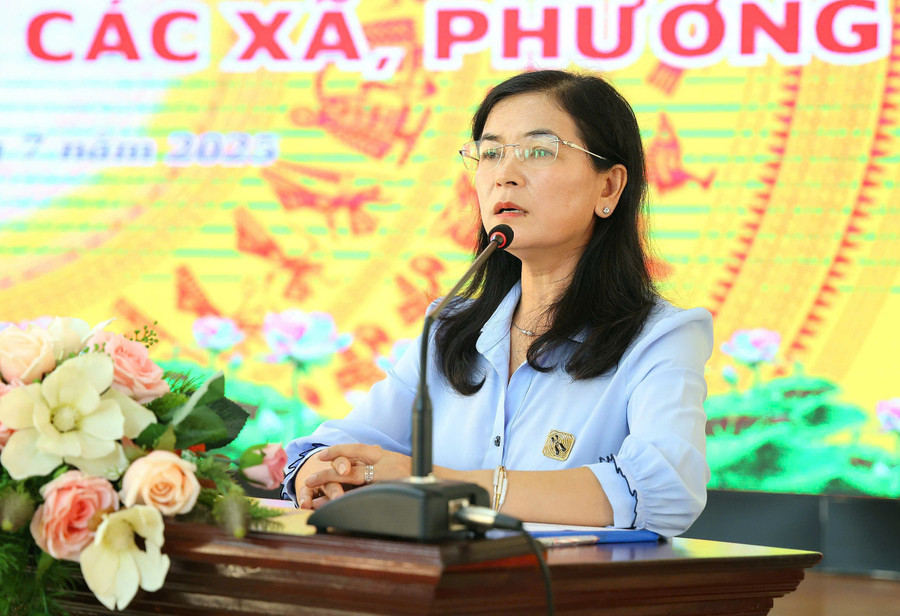 Bà Trần Thị Huyền - quyền Giám đốc Sở GD&ĐT TP Cần Thơ. Ảnh: Q. Ngữ ky-vong-quyet-tam-doi-moi-phat-trien-2.jpg