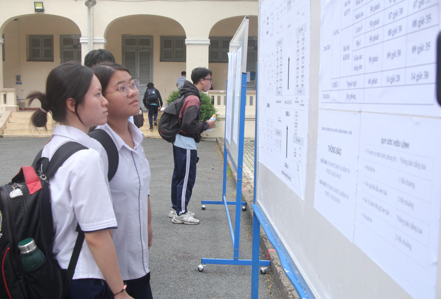 Học sinh TPHCM tham gia Kỳ thi tốt nghiệp THPT năm 2024. Ảnh: MA