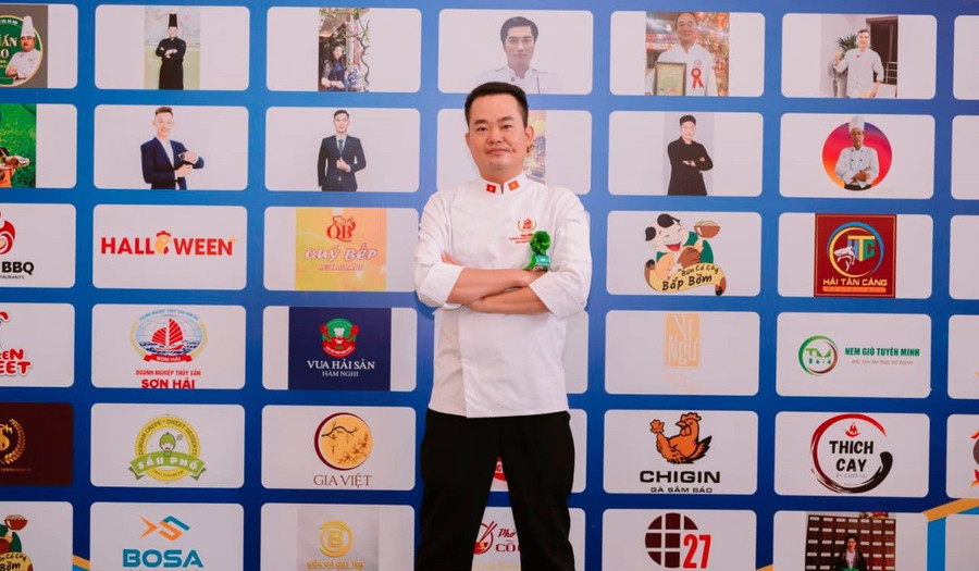 Ông Bùi Văn Quang - Chủ tịch Hội Đầu bếp Thái Bình. Ảnh: NVCC uom-mam-khoi-nghiep-2.jpg