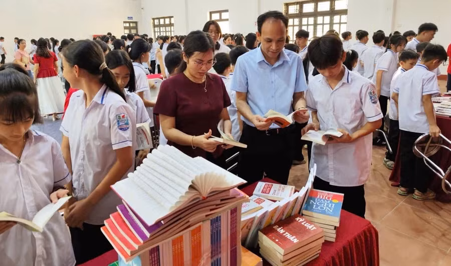 Học sinh Trường PTDTNT THCS&THPT Hàm Yên (Tuyên Quang). Ảnh: Đức Hạnh