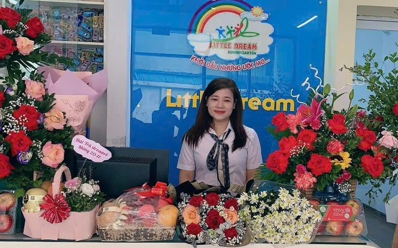 Cô giáo Mai Lệ Hiên - Trường Mầm non Ước Mơ (Hà Nội). Ảnh: NVCC