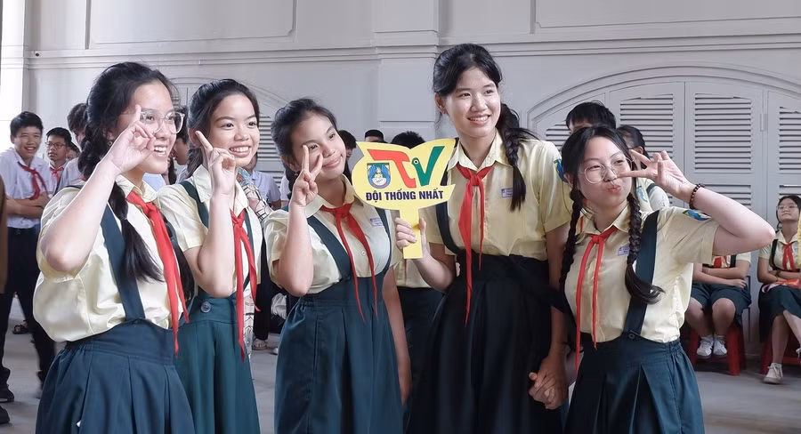 Học sinh Trường THCS Trưng Vương (TP Đà Nẵng) tham gia Chương trình giáo dục “Muôn ánh sao vàng” tại Bảo tàng Đà Nẵng. Ảnh: Bảo tàng Đà Nẵng