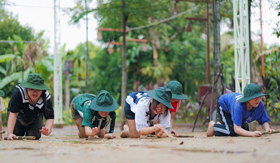 Qua từng hoạt động, trẻ không chỉ mạnh mẽ về thể chất mà còn vững vàng hơn về tâm lý. Ảnh: Nhà Thiếu nhi Bình Dương