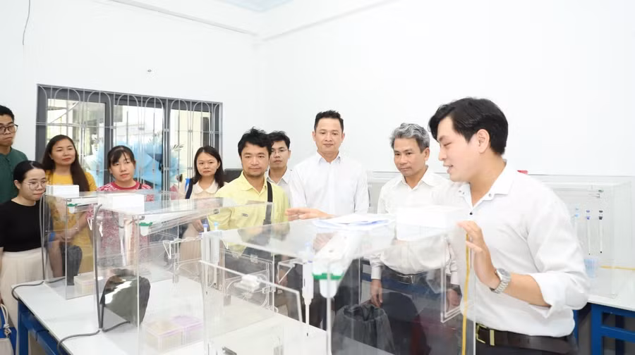 Phòng thí nghiệm “Open PCR Lab” tại Trường ĐH Sư phạm, ĐH Đà Nẵng. Ảnh: NTCC
