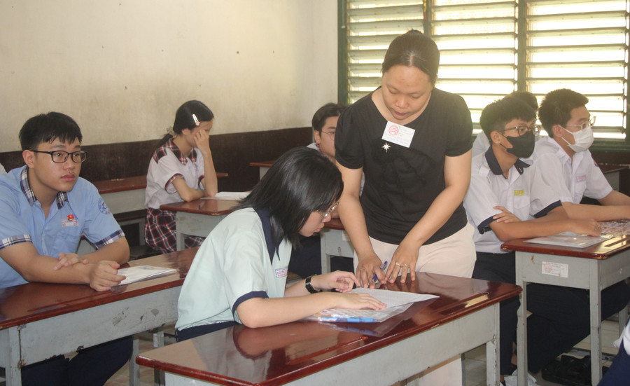Học sinh TPHCM tham gia kỳ thi tuyển sinh vào lớp 10 năm 2025. Ảnh: MA