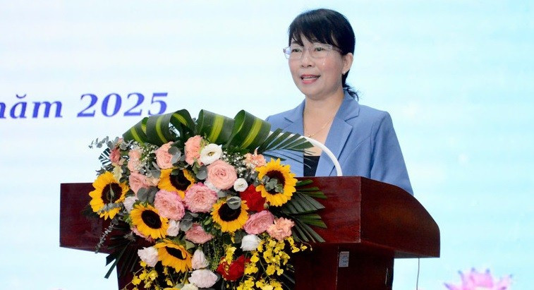 Bà Phan Thị Lệ Thu - Phó Hiệu trưởng phụ trách Trường Cao đẳng Viễn Đông (TPHCM). Ảnh: DM mo-rong-co-hoi-cho-nguoi-hoc1.jpg