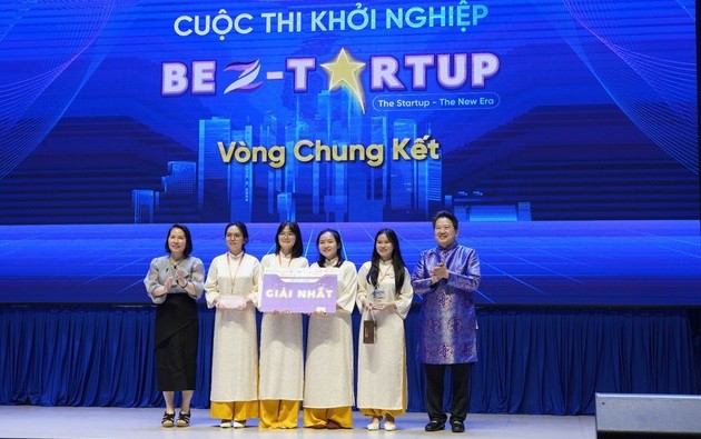 Đội Nemuré giành giải Nhất Be Z-Startup 2025. Ảnh: SGU