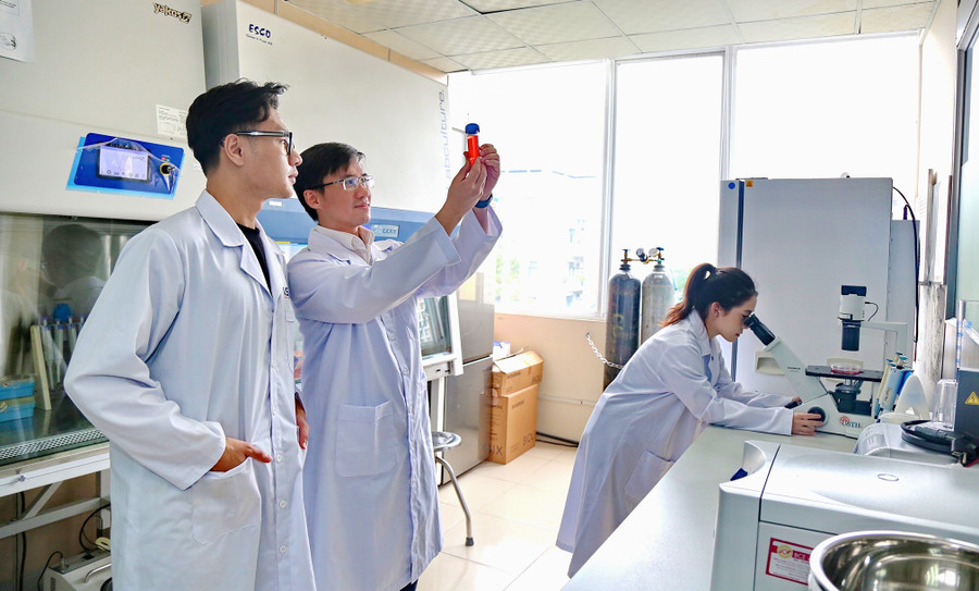 Cán bộ giảng viên, sinh viên Trường Đại học Khoa học và Công nghệ Hà Nội. Ảnh: USTH