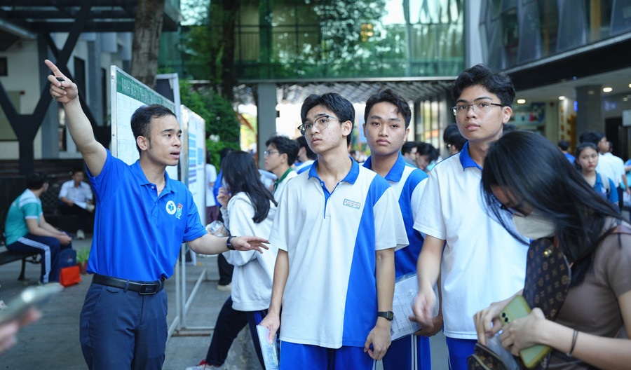Thí sinh dự thi đánh giá năng lực do Đại học Quốc gia TPHCM tổ chức, tháng 3/2025. Ảnh: V.Vũ