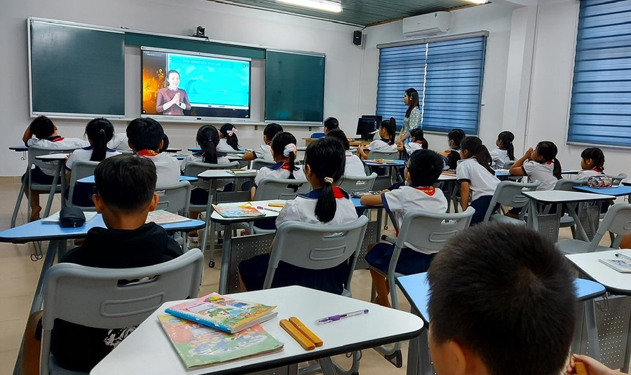 Lớp học số tại Trường Tiểu học Trung Lập Thượng (xã Thái Mỹ, TPHCM). Ảnh: NTCC phat-trien-doi-ngu-nha-giao-thoi-dai-moi-1.jpg