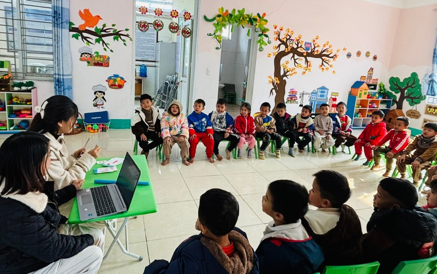 Trường Mầm non Bát Mọt hiện thiếu khoảng 4 giáo viên.