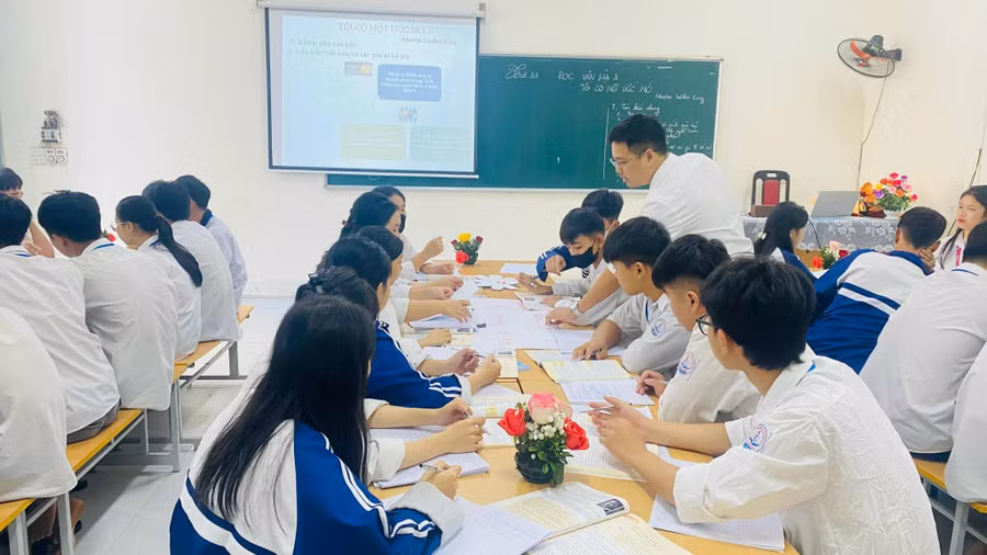 Tiết thao giảng tại Trung tâm GDNN - GDTX Đoan Hùng (Phú Thọ). Ảnh: Fanpage nhà trường