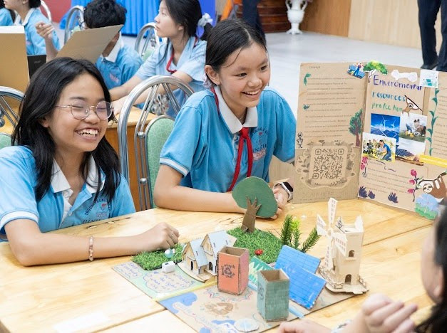 Tiết học của học sinh Trường THCS Bình Thọ (Thủ Đức, TPHCM). Ảnh: KB khong-sap-xep-thoi-khoa-bieu-vao-ngay-thu-bay-1.jpg