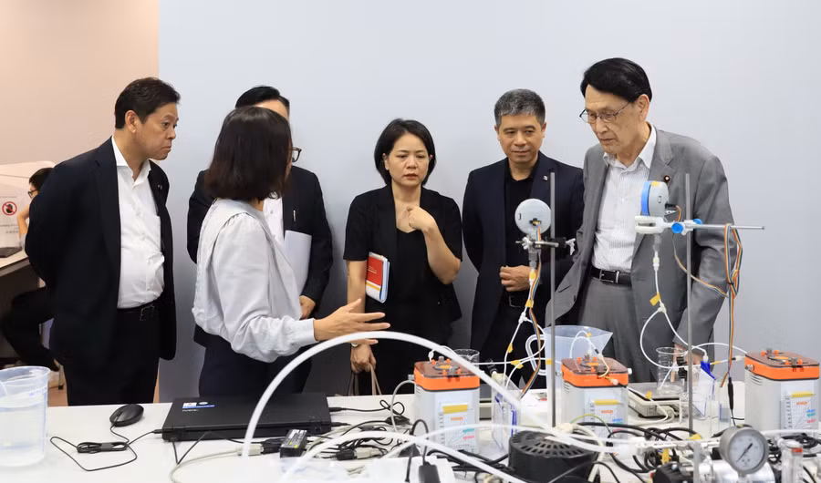 Phòng thí nghiệm của Trường Đại học Xây dựng Hà Nội. Ảnh: NTCC