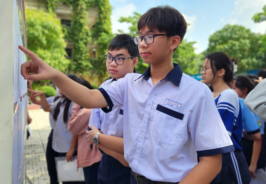 Học sinh TPHCM tham gia kỳ thi tuyển sinh vào lớp 10 năm 2025. Ảnh: MA