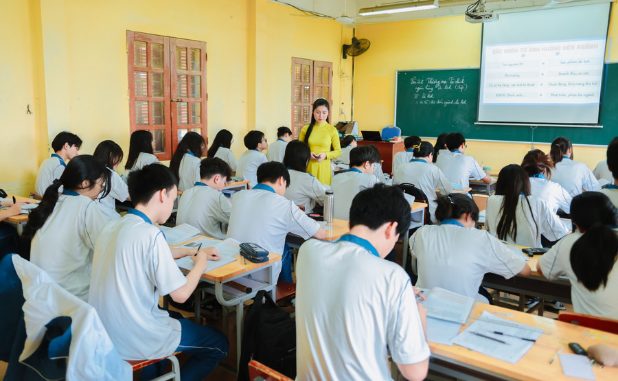 Giờ học tại Trường THPT chuyên Nguyễn Trãi (Hải Phòng). Ảnh: NTCC truong-chuan-quoc-gia-1.jpg