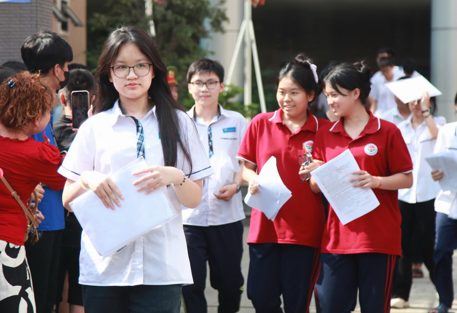 Thí sinh dự thi vào lớp 10 tại Hà Nội năm 2025.