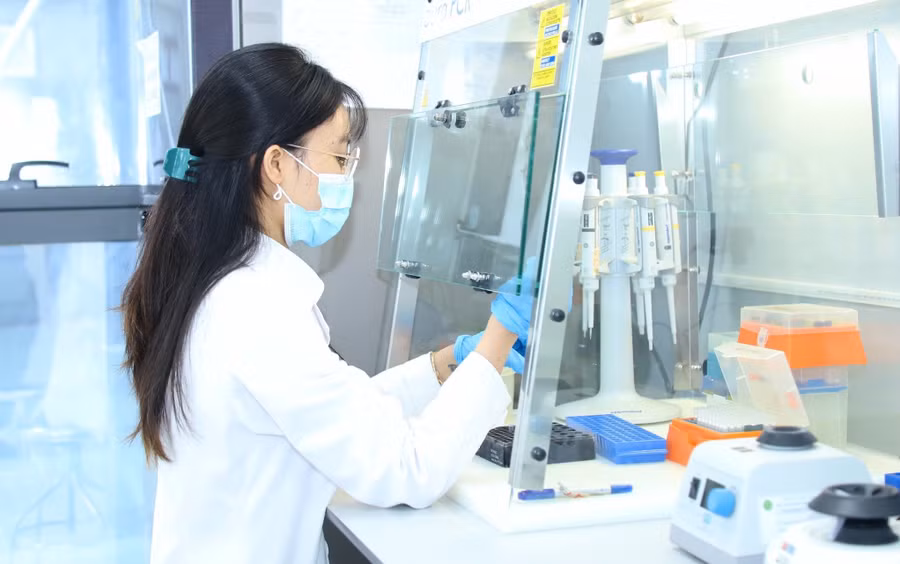 Hoạt động nghiên cứu khoa học của giảng viên Học viện Nông nghiệp Việt Nam. Ảnh: NTCC