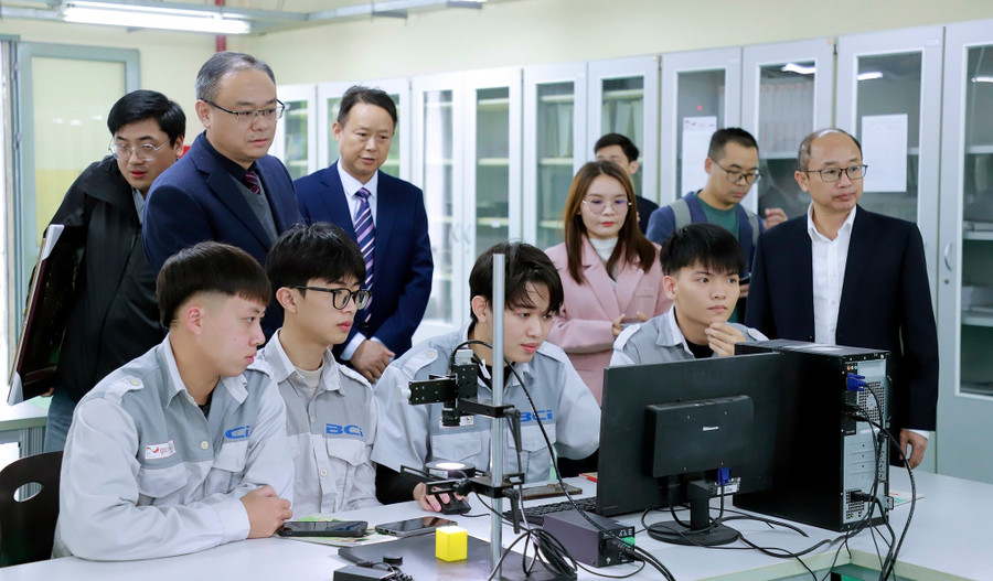 Giờ học của sinh viên Trường Cao đẳng Công nghiệp Bắc Ninh.