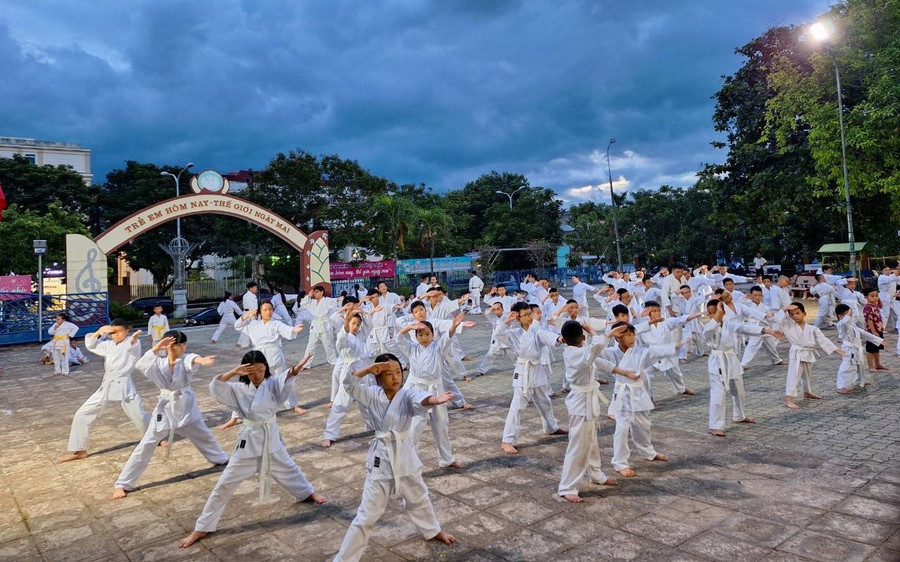 Học sinh tham gia các lớp học năng khiếu về thể thao, như cờ vua, võ thuật. da-dang-hoat-dong-he-3.jpg