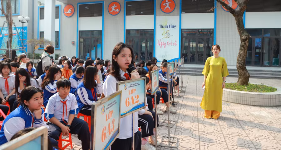 Học sinh Trường THCS Thành Công bộc bạch suy nghĩ về học tập, sinh hoạt tại diễn đàn.