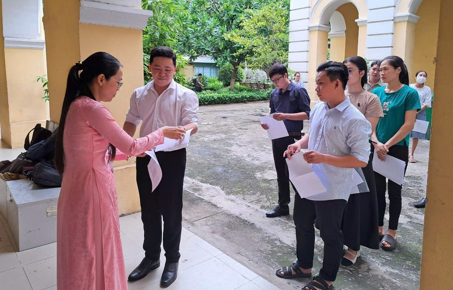 Sở GD&ĐT TPHCM tổ chức thi tuyển giáo viên năm 2024. Ảnh: N.Q xay-dung-doi-ngu-giao-vien-the-nao-1.jpg