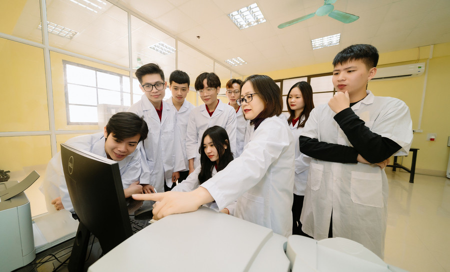 Giờ học tại Trường Đại học Thủy lợi. Ảnh: NTCC