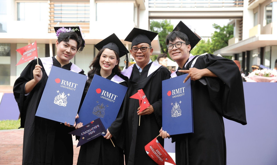 Sinh viên Trường Đại học Quốc tế RMIT Việt Nam. Ảnh: NTCC