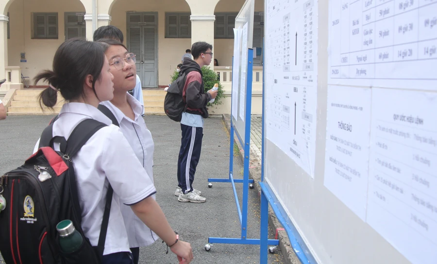 Học sinh TPHCM tham gia Kỳ thi tốt nghiệp THPT năm 2024. Ảnh: M.A