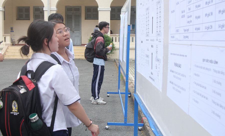 Học sinh TPHCM tham gia Kỳ thi tốt nghiệp THPT năm 2024. Ảnh: M.A