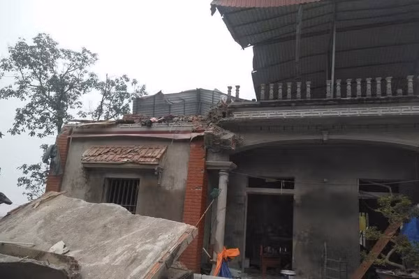 Hiện trường vụ nổ.