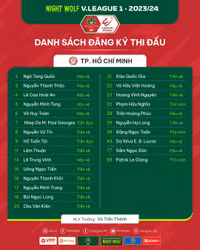 Danh sách cầu thủ 14 đội bóng dự V-League 2023/24