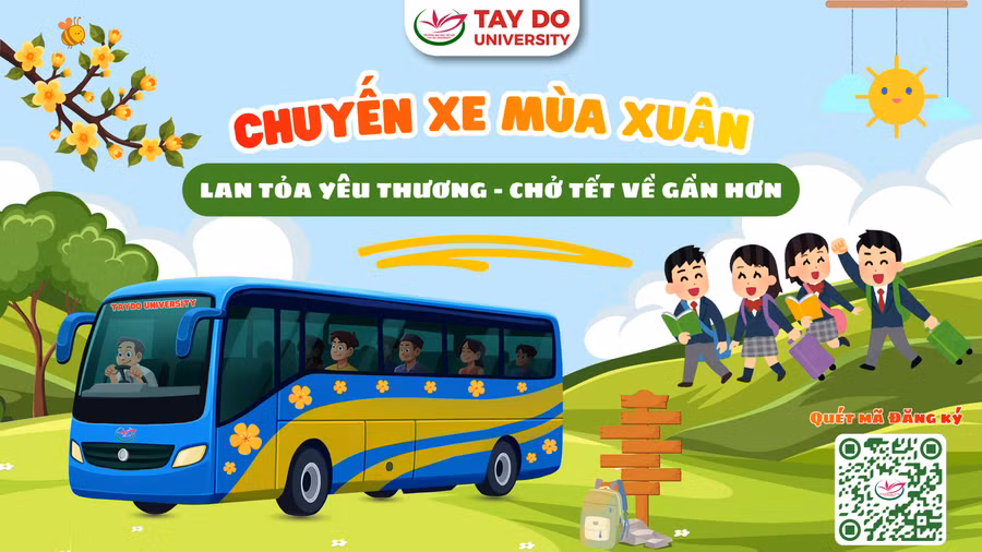 “Chuyến xe mùa xuân 2026” hỗ trợ sinh viên Trường ĐH Tây Đô có hoàn cảnh khó khăn về quê đón Tết Nguyên đán.