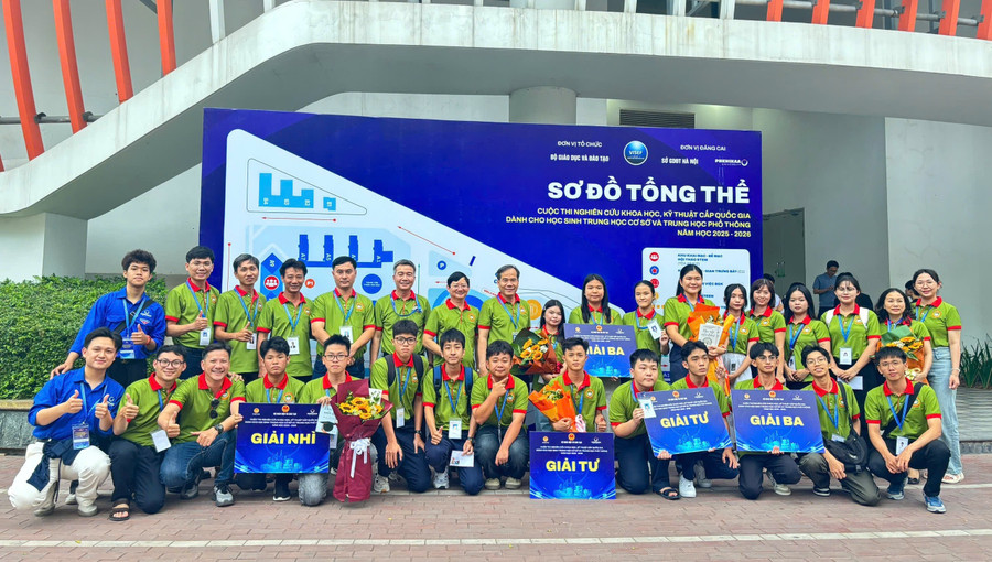 Đoàn học sinh TP Cần Thơ đoạt 7 giải tại Cuộc thi nghiên cứu Khoa học kỹ thuật cấp quốc gia dành cho học sinh Trung học.