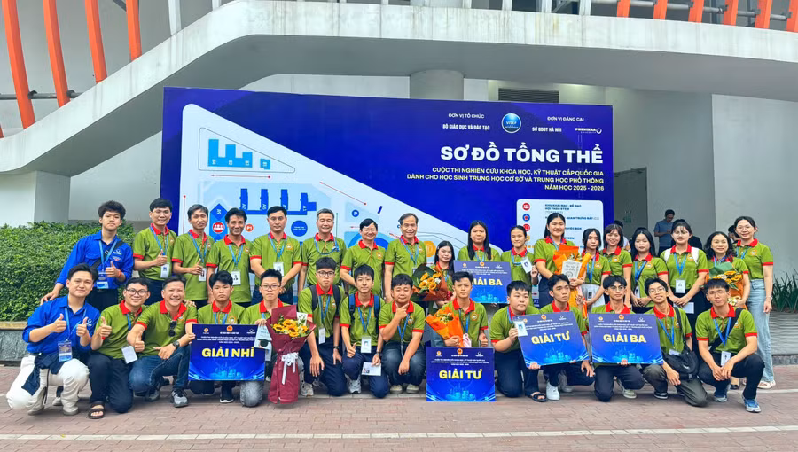 Đoàn học sinh TP Cần Thơ đoạt 7 giải tại Cuộc thi nghiên cứu Khoa học kỹ thuật cấp quốc gia dành cho học sinh Trung học.