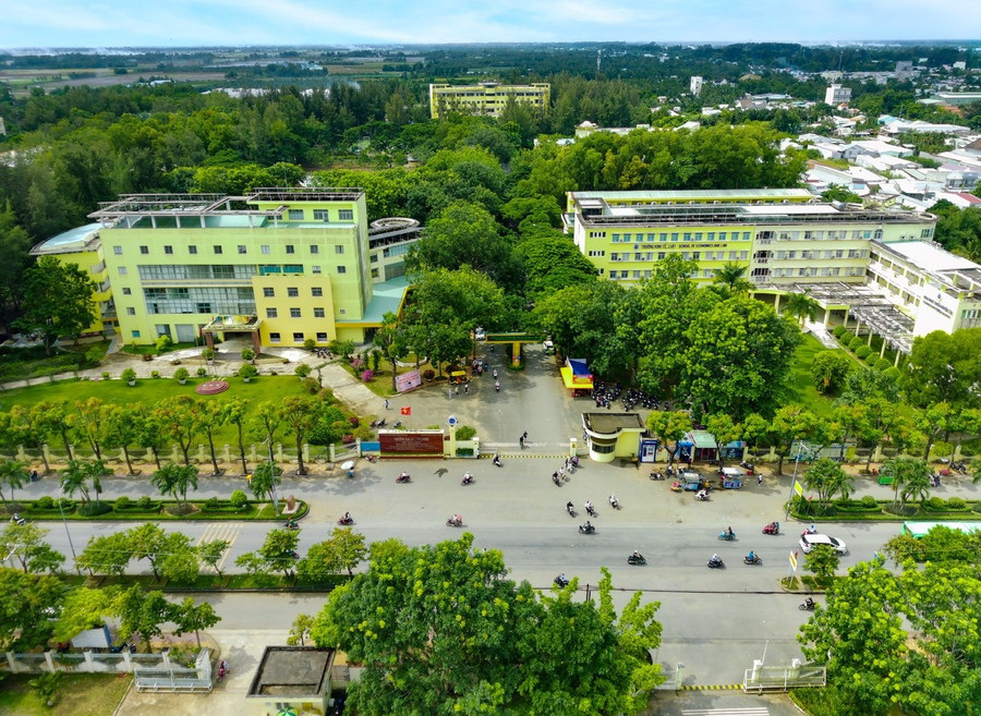 Một góc Đại học Trà Vinh.