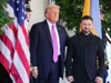Tổng thống Mỹ Donald Trump chào đón ông Volodymyr Zelensky tới Nhà Trắng.