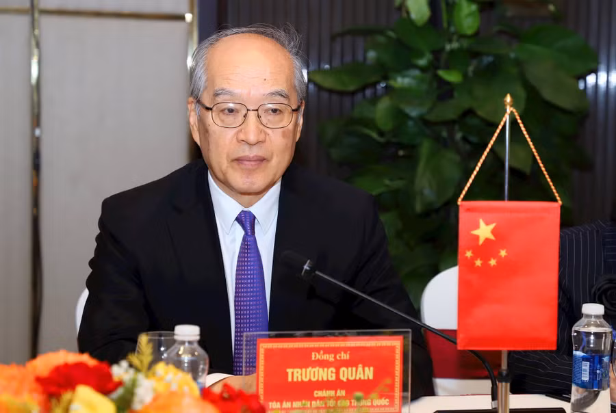 Chánh án Tòa án nhân dân tối cao Trung Quốc Trương Quân