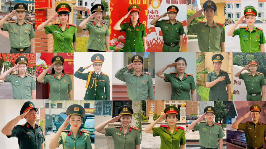 20 chiến sĩ trong lực lượng vũ trang là những cựu sinh viên khoa Tuyên truyền cùng hưởng ứng hoạt động ý nghĩa chào mừng Quốc khánh 2/9. z6968026087988-572c9849ecf537b1ea4056e118c9570e.jpg