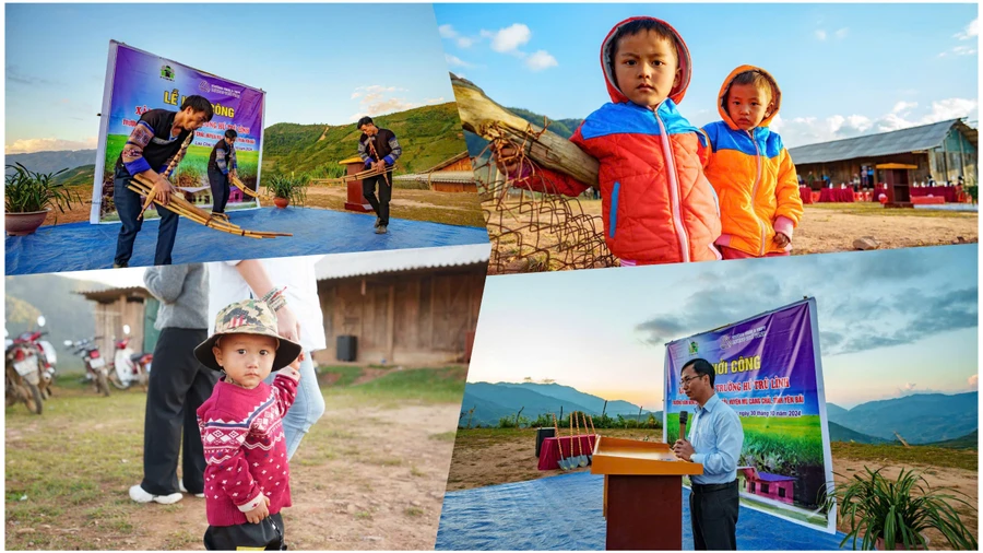 Tới đây, trẻ em vùng cao xã Lao Chải, huyện Mù Cang Chải (Yên Bái) sẽ có thêm một điểm trường mới khang trang mang tên Hú Trù Lình. 