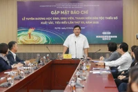 Quảng cảnh buổi họp báo.