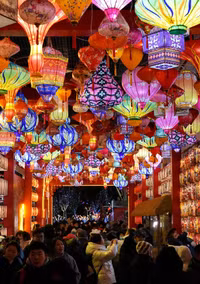 Đèn lồng đón năm con rồng rực rỡ khắp Trung Quốc