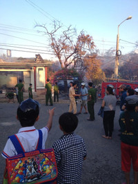 Kon Tum: Cháy trụ sở Phòng Giáo dục & Đào tạo huyện Kon Rẫy ảnh 1 Kon Tum: Cháy trụ sở Phòng Giáo dục & Đào tạo huyện Kon Rẫy ảnh 1