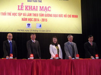 Khai mạc cuộc thi trực tuyến “Tuổi trẻ học tập và làm theo tấm gương đạo đức Hồ Chí Minh năm học 2014-2015“ ảnh 3