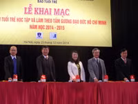 Khai mạc cuộc thi trực tuyến “Tuổi trẻ học tập và làm theo tấm gương đạo đức Hồ Chí Minh năm học 2014-2015“ ảnh 3